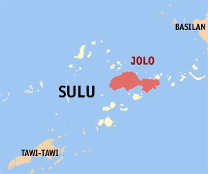 Location within Sulu province