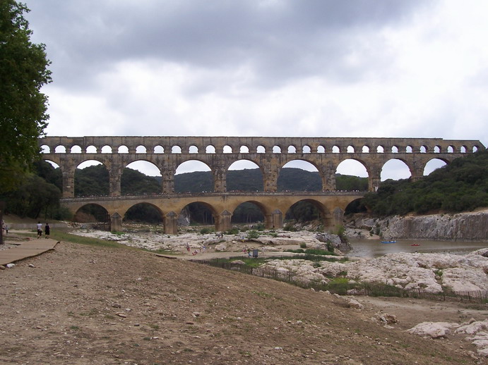 File:Pont du Gard - the ancient Roman Aquaduct - overview - 2006 - panoramio.jpg