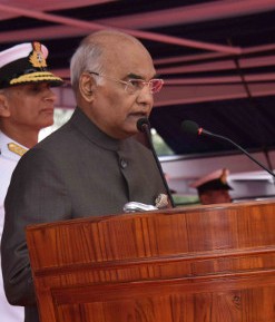 File:President Ram Nath Kovind awards the President’s Colour to the Submarine Arm of Indian Navy (4) (cropped).jpg