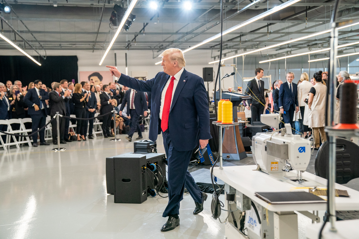 President Trump Visits the the Louis Vuitton Workshop - Ro…