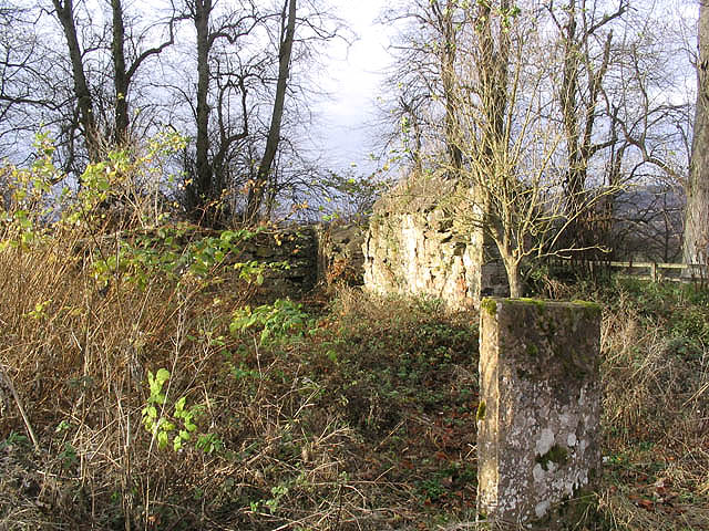 The remains of Crailing Old Parish Church