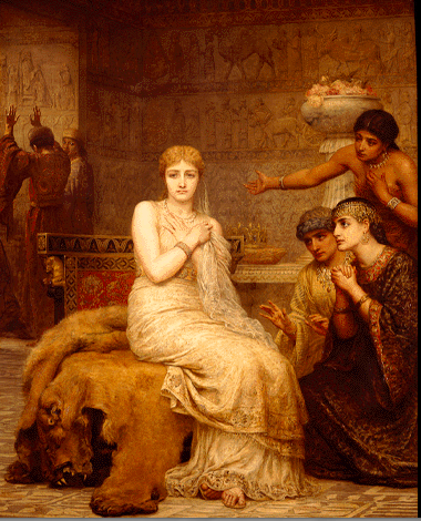 Photo of Vashti Refuses the King's Summons, painting by Edwin Long, 1879