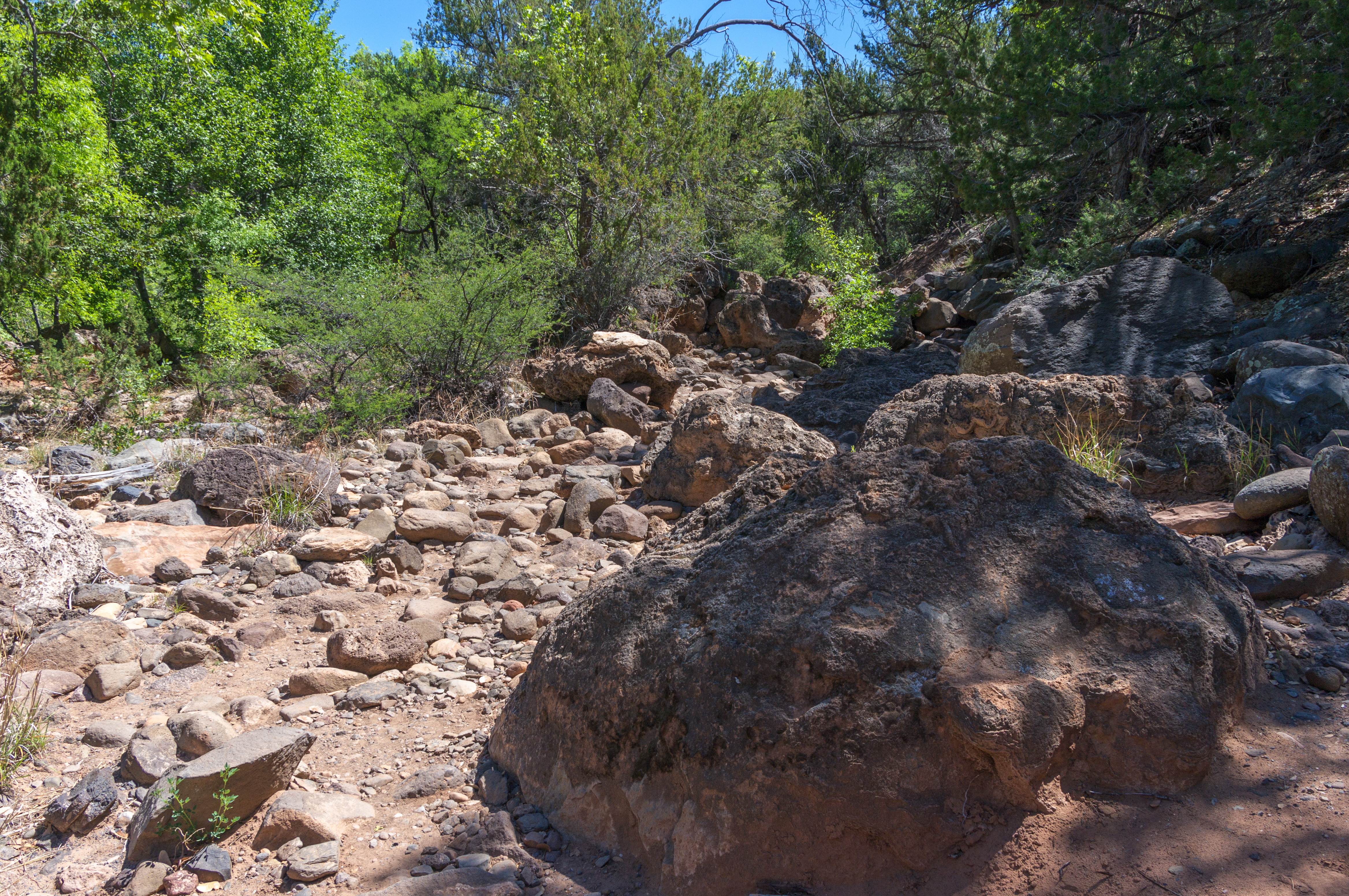 Waterfall Trail on Fossil Creek (30099223075).jpg. 