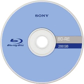Front of an experimental 200 GB rewritable Blu-ray Disc Blu-ray 200GB.png