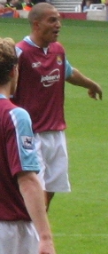 Zamora playing for West Ham United in 2006 Bobby zamora.jpg