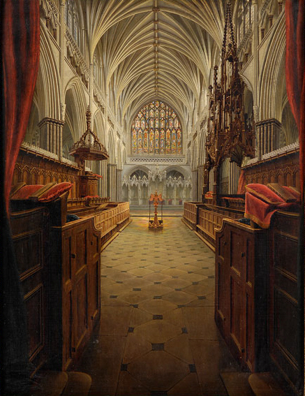 File:Exeter Cathedral interior 19th century.jpg