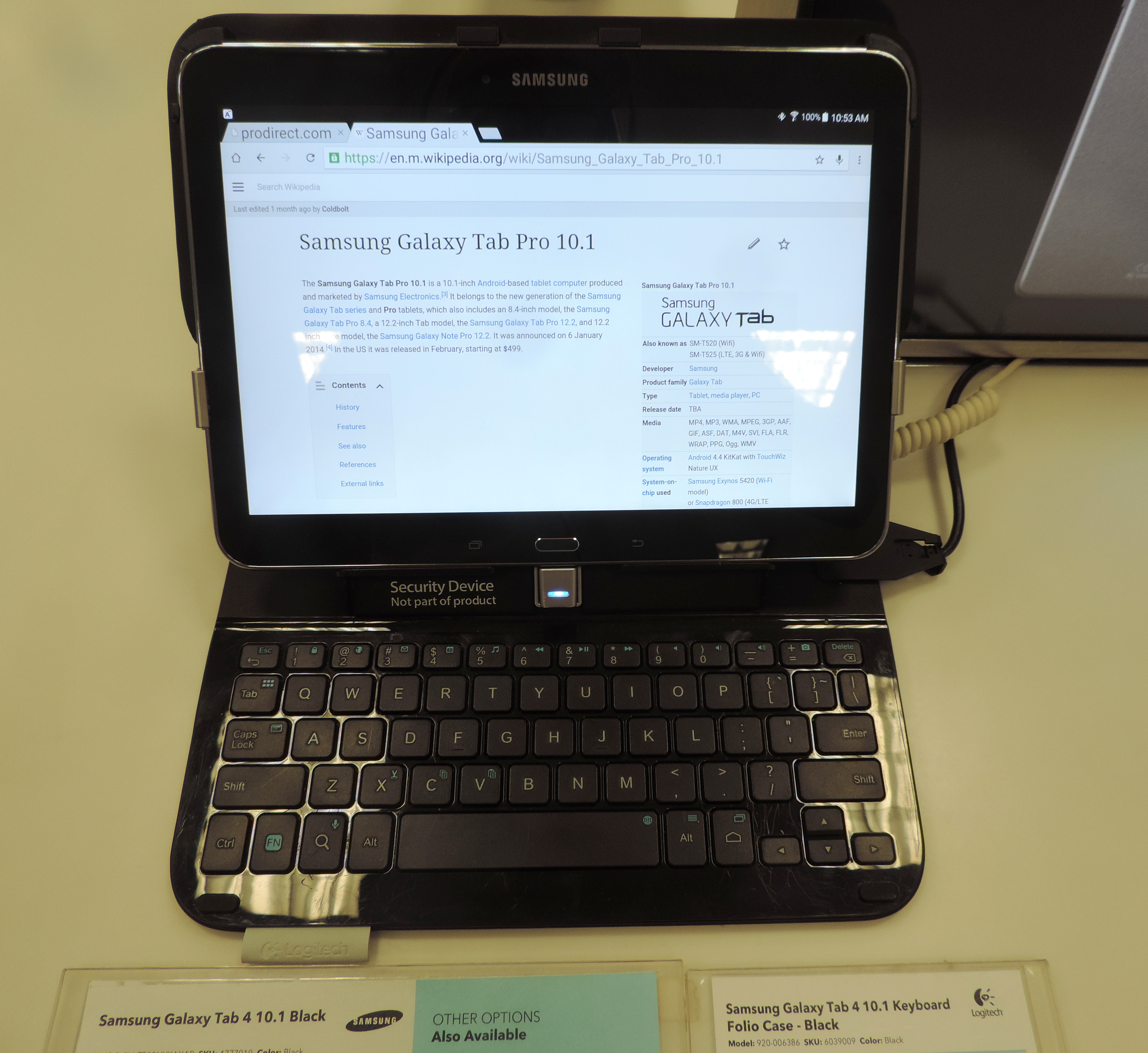 condado parrilla Amedrentador Samsung Galaxy Tab 4 10.1 - Wikipedia
