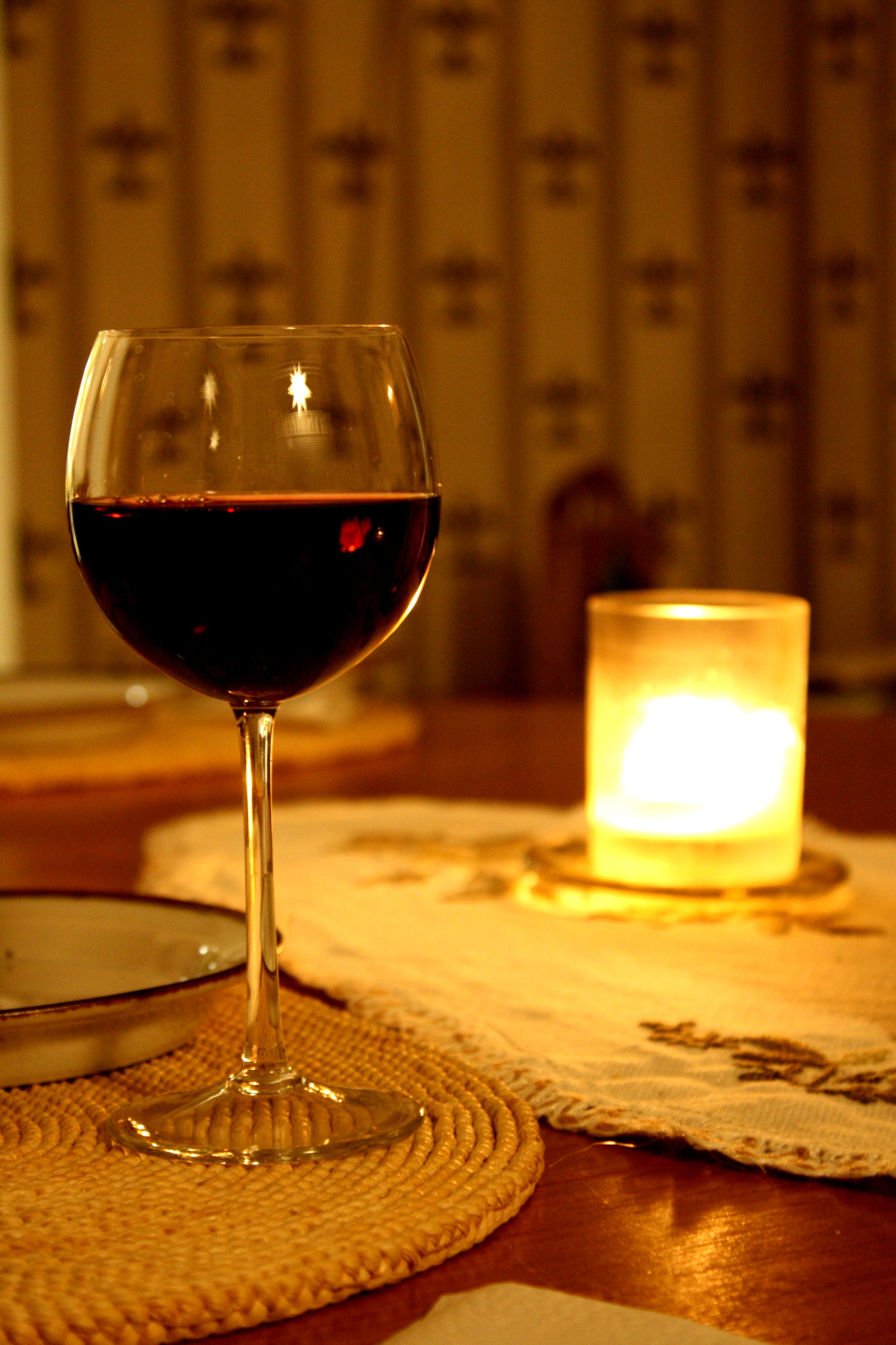 glass of red wine