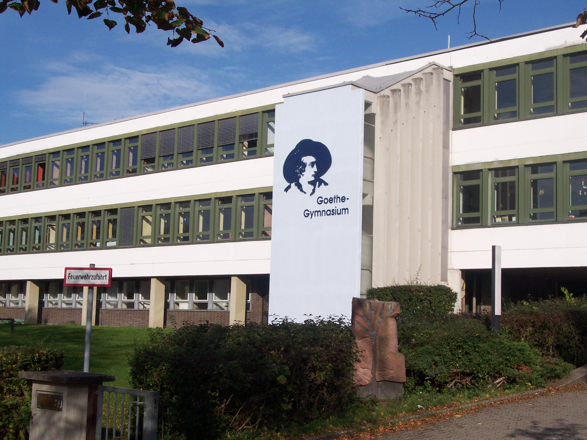 Der (heutige) Hauptbau des neuen Gymnasiums. Hauptbau,.