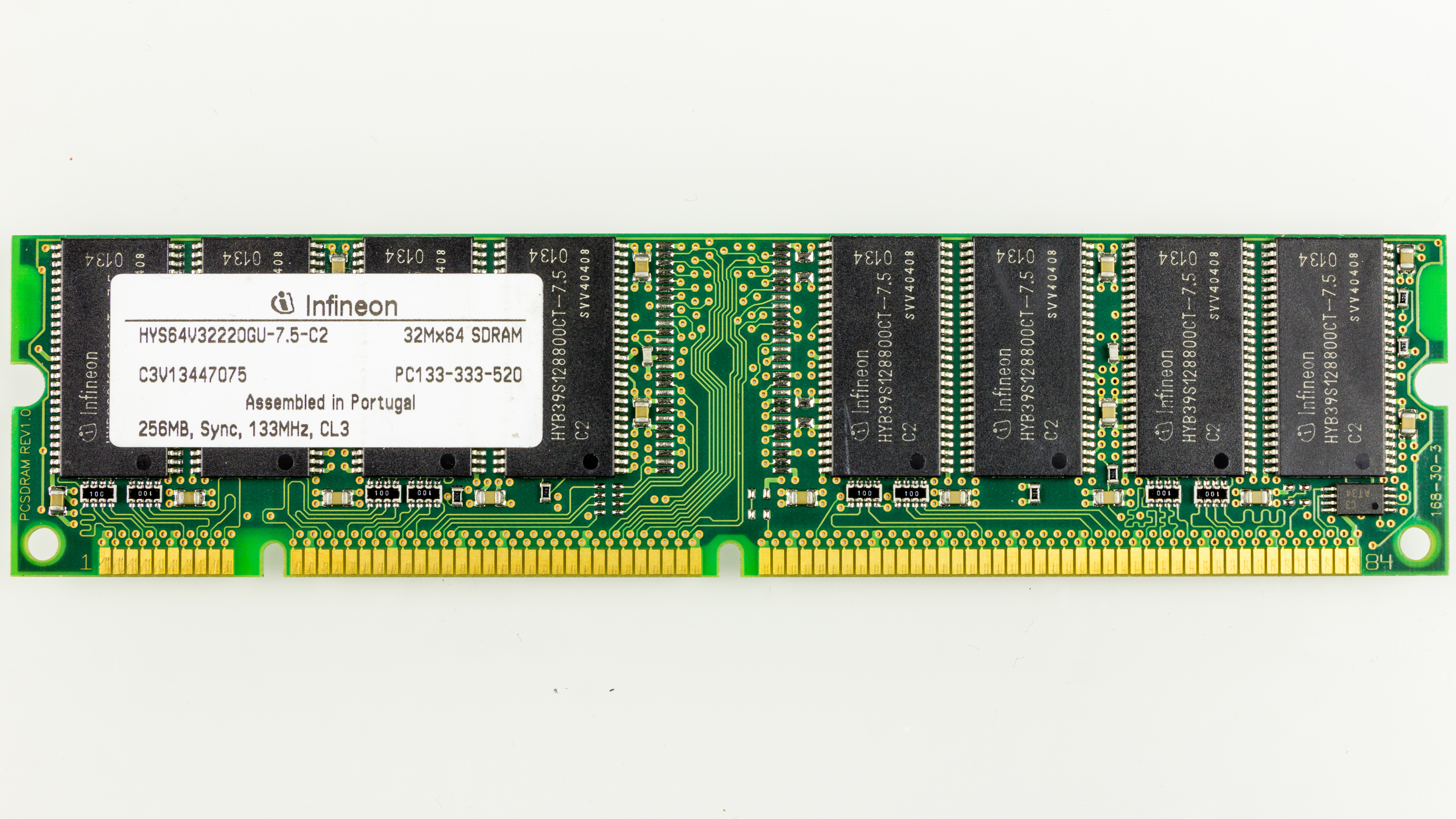 File:Infineon HYS72V32220GU-7.5-C2 - 256 MB SD-RAM ECC PC-133-8634 ...