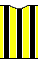 Yellow-black with white