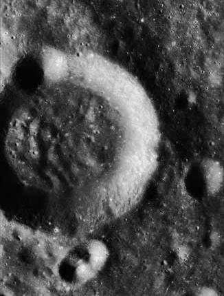 Slightly oblique Apollo 15 image Kosberg crater AS15-P-8921.jpg