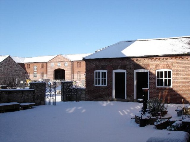 File:March snow at the farm - geograph.org.uk - 131879.jpg