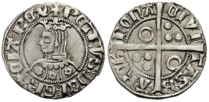 Croat de Pere III. Equivalent a la moneda anomenada sou.