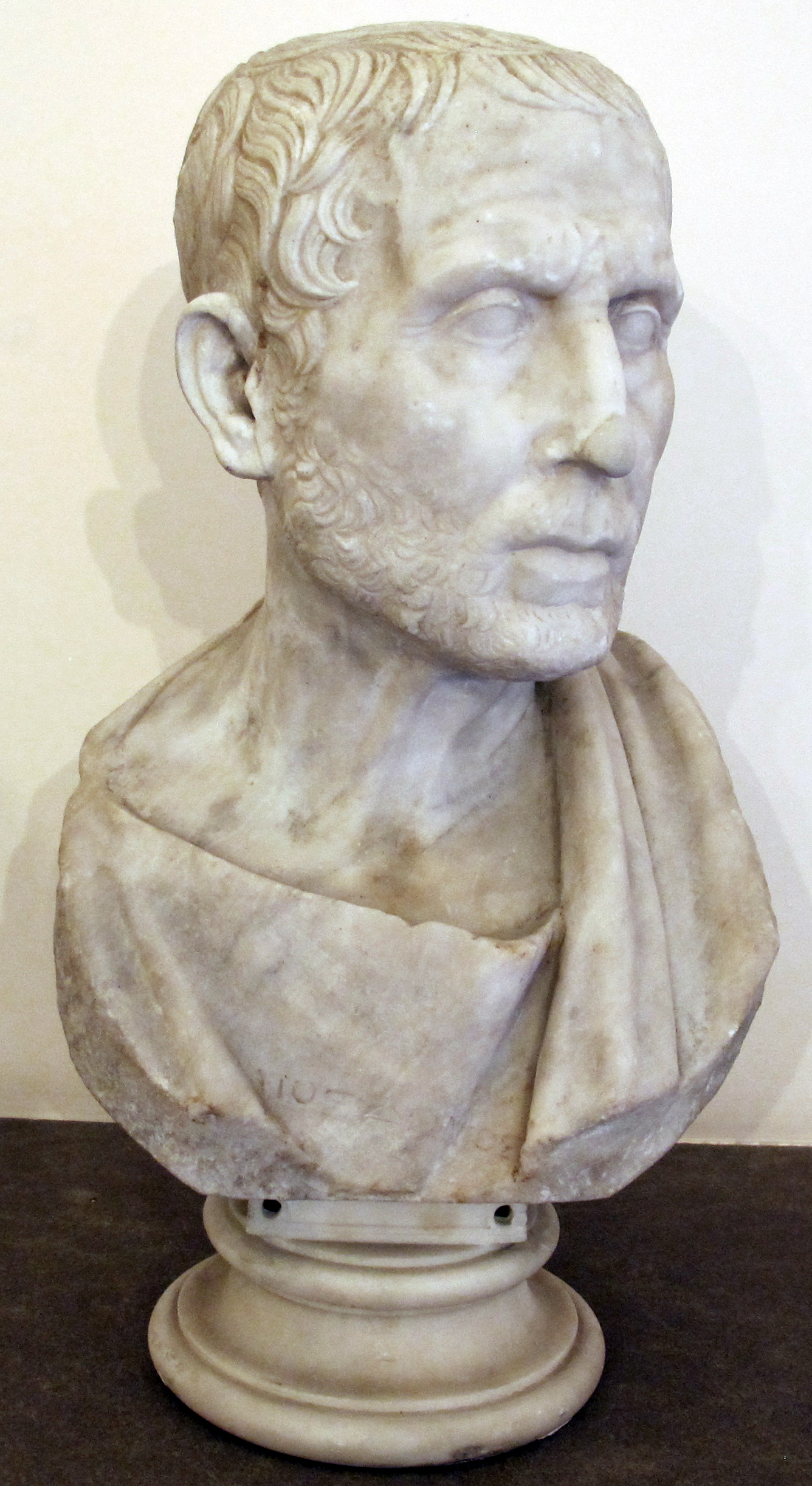 Bust of Posidonius from the [[Naples National Archaeological Museum]]