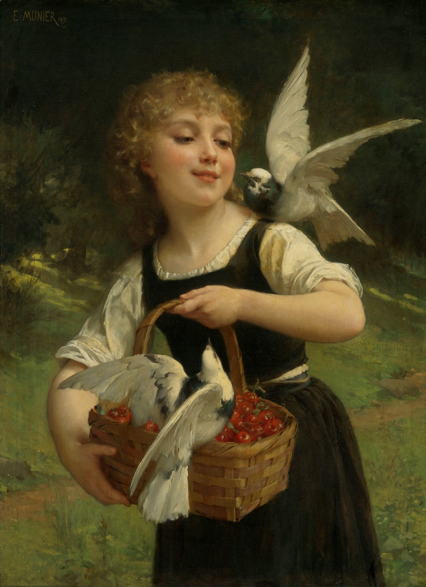 File:Émile Munier, 1891 - Messenger of Love.jpg - Wikimedia Commons