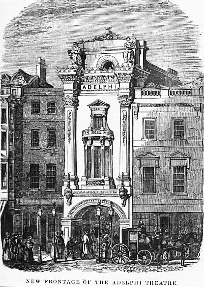 Beazley's façade for the Adelphi Theatre, 1840
