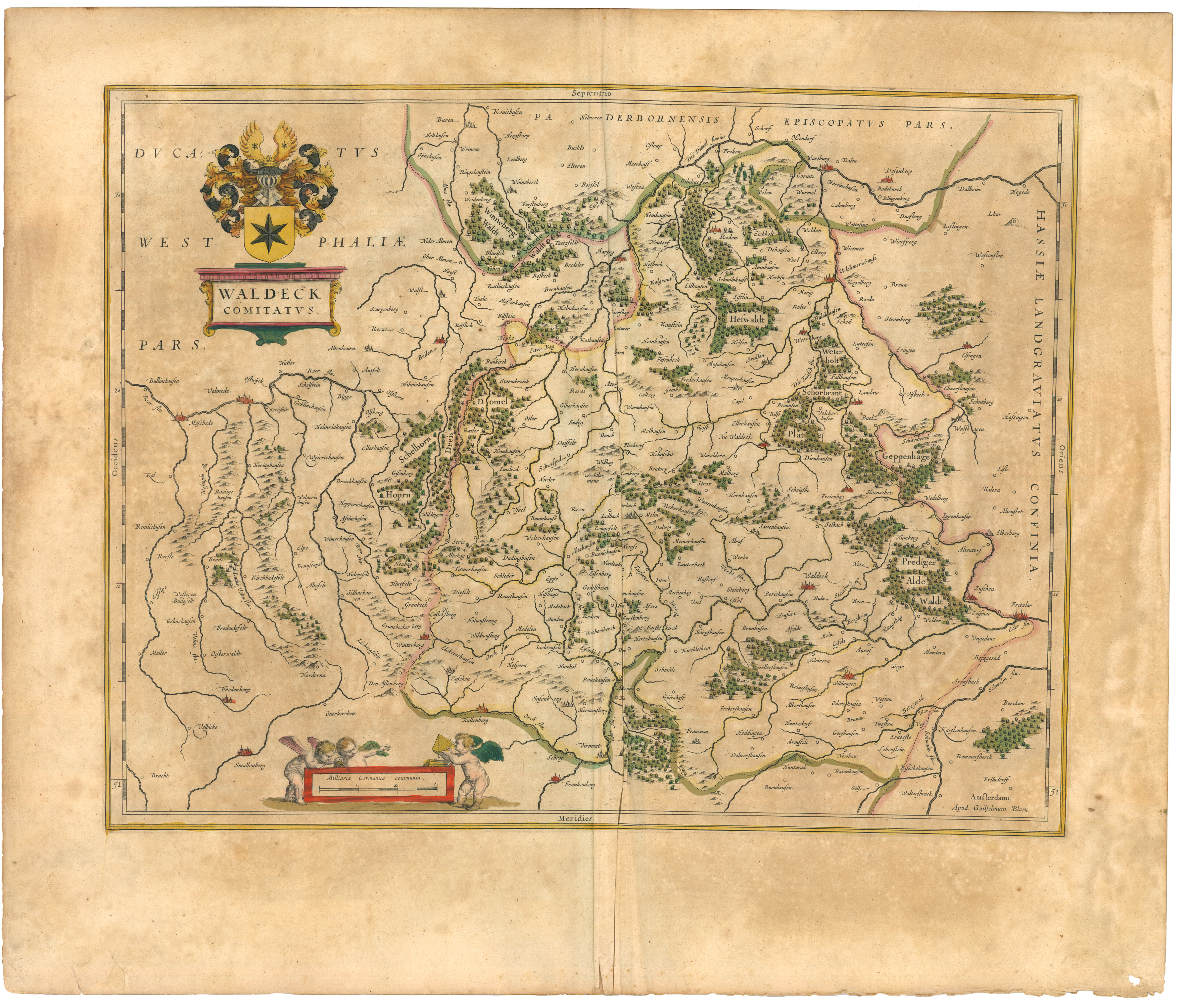 Grafschaft Waldeck im Jahr 1645