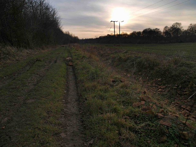 File:Bridleway near the M18 motorway - geograph.org.uk - 1105945.jpg