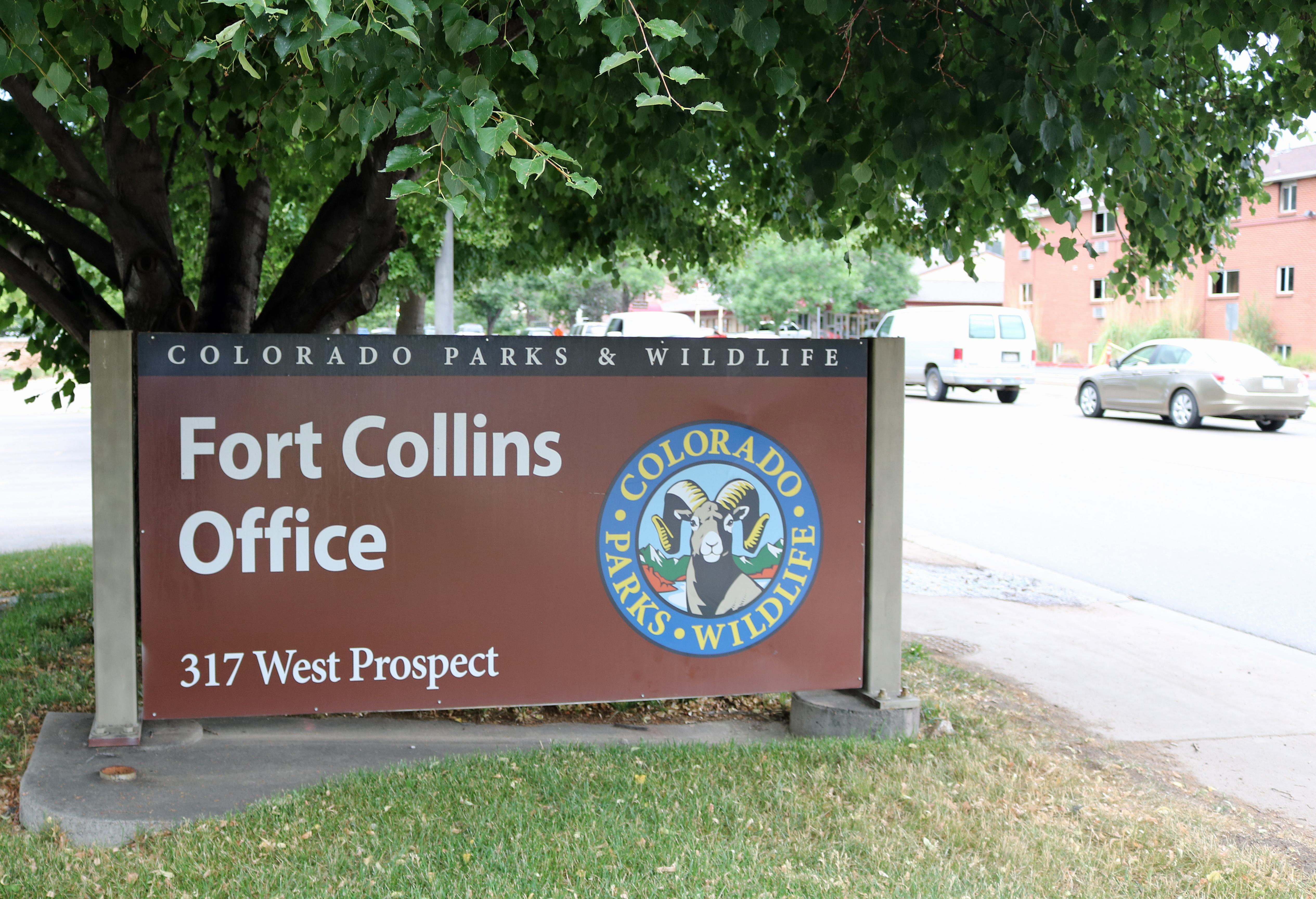 The sign in front of the Fort Collins office.