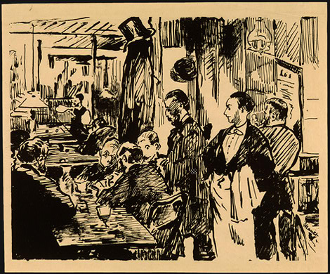 Αποτέλεσμα εικόνας για At the Café (Au café), Édouard Manet, 1869