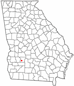 Location of Leesburg, Georgia