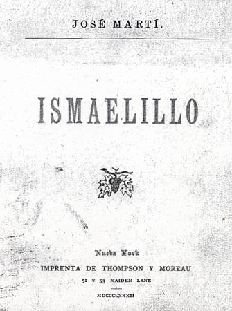 Edición de Ismaelillo publicada en Nueva York en 1882