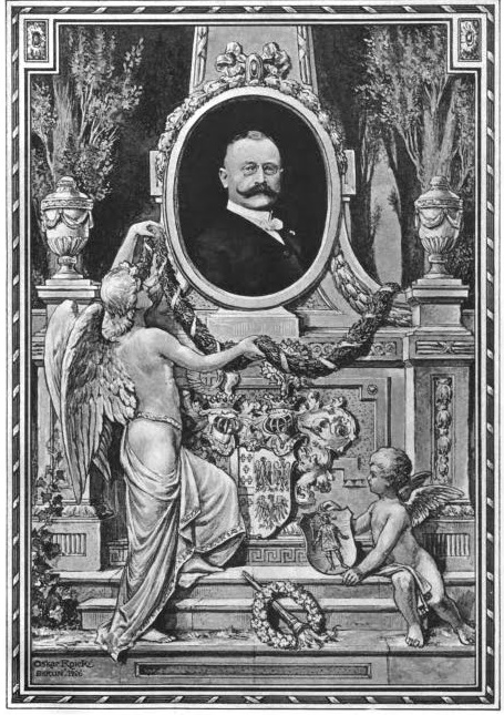 Allegorie von Oskar Roick, auf den Tod des Heraldikers Graf [[Karl Emich zu Leiningen-Westerburg-Neuleiningen