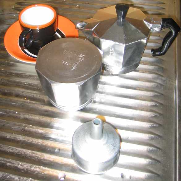 File:Moka pot parts and cup.jpg