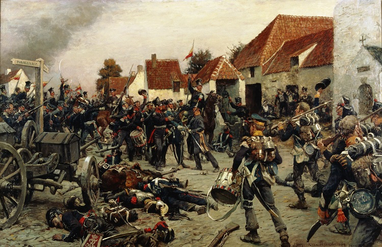 File:Ontmoeting tussen Nederlandsche en Pruisische troepen Bij Waterloo.jpg