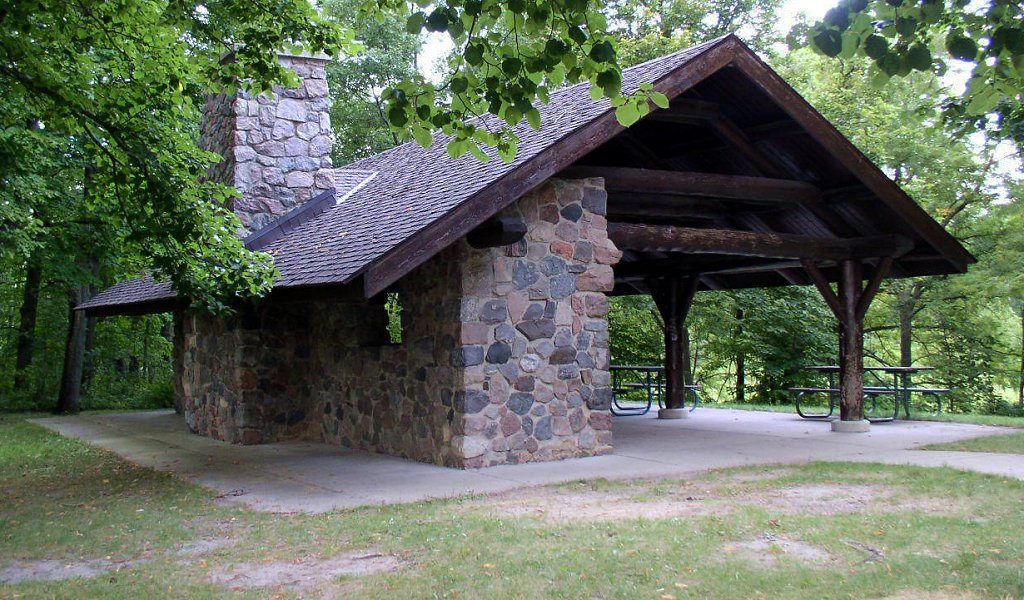 Building a picnic shelter house