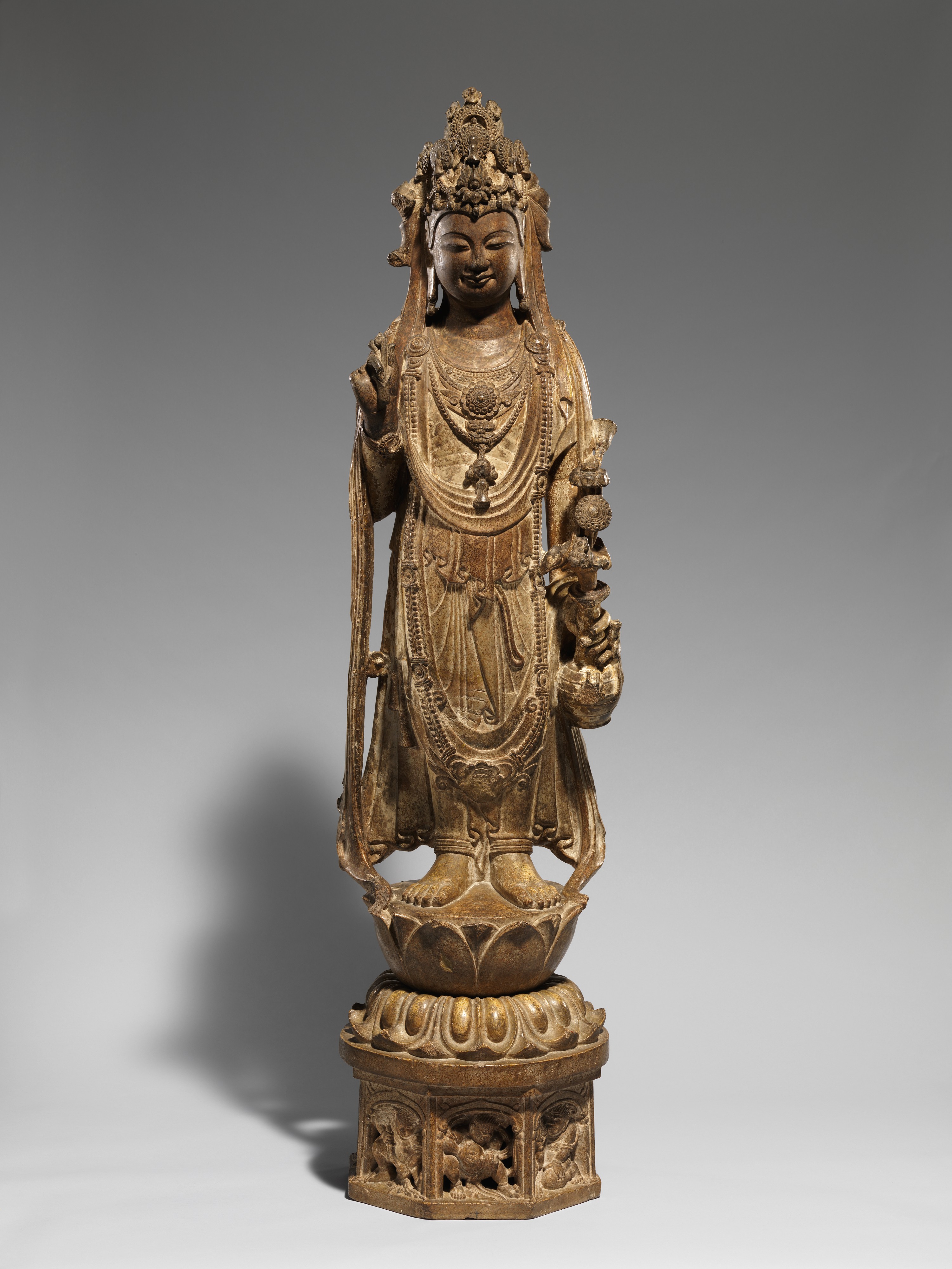 File:隋-唐彩繪石雕觀音菩薩像（石灰岩）-Bodhisattva Avalokiteshvara 