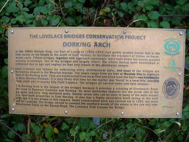 File:Dorking Arch Plate - geograph.org.uk - 583338.jpg