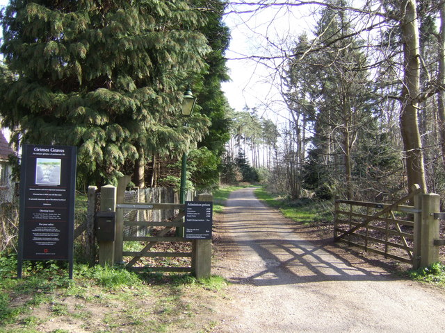 Entrance to Grime's Graves - geograph.org.uk - 397322