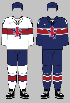 Team Great Britain White Ice Hockey Jersey 2019 Custom Name and Number