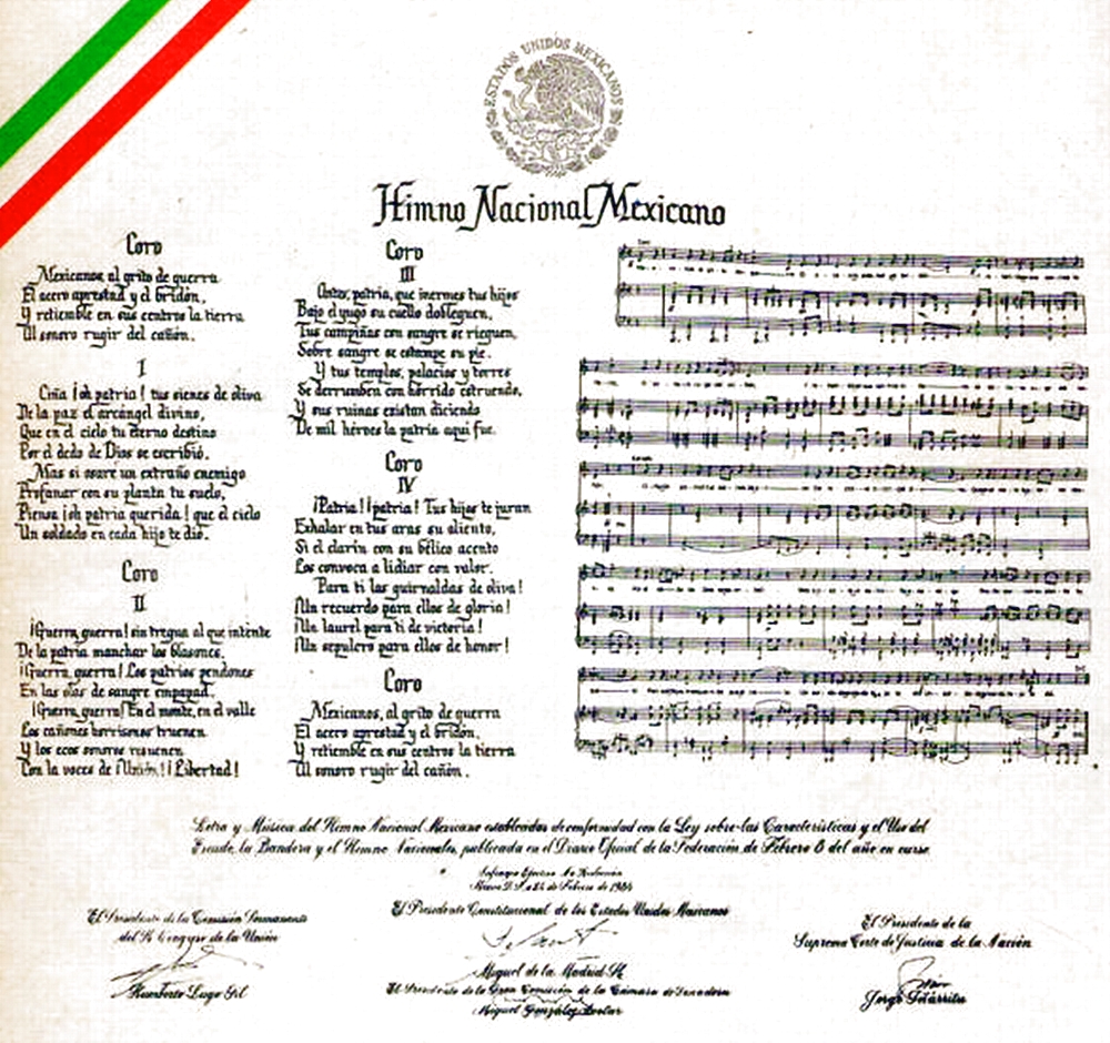 himno nacional mexicano letra