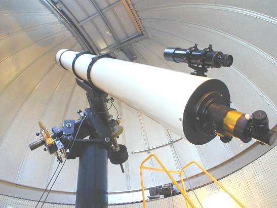 File:Interior view of dome and TAO refractor telescope, used for hand-on viewing at Stargazes and classes.jpg