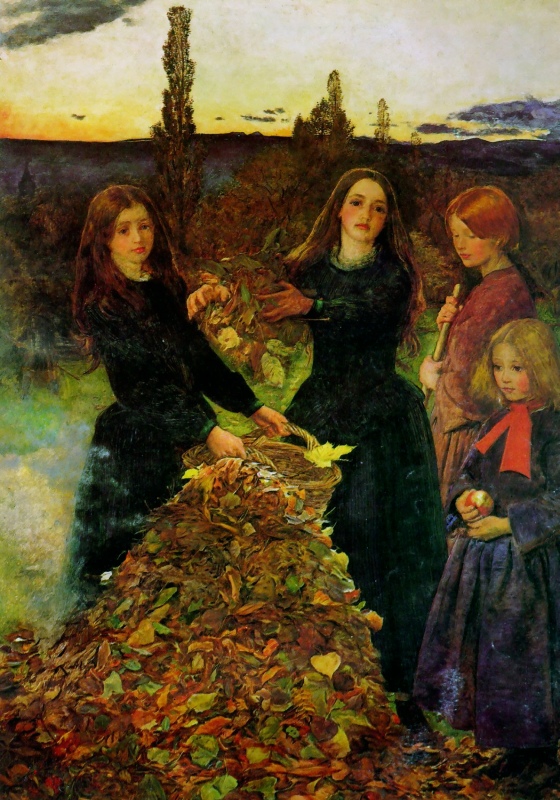 осенние листья картины художников