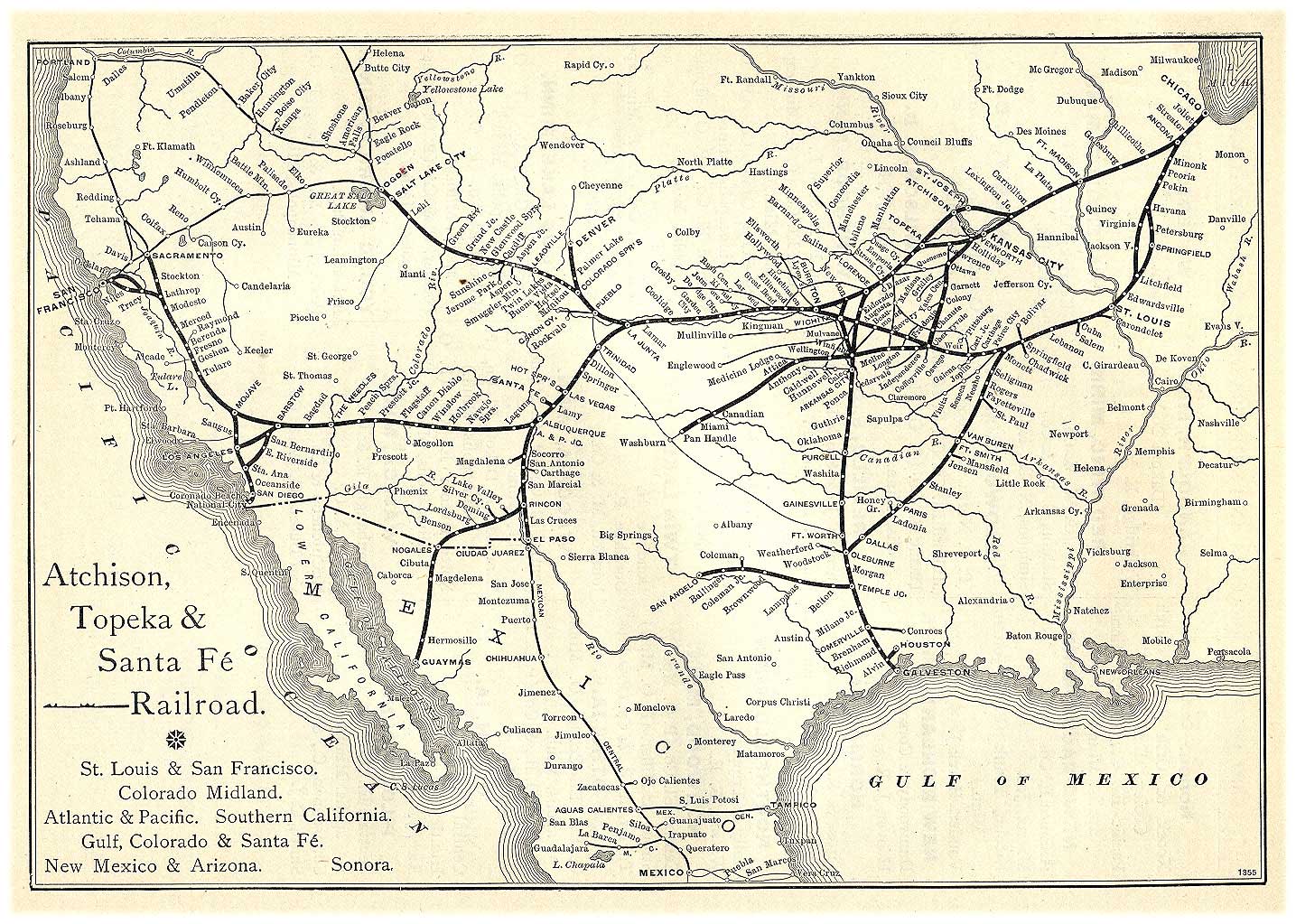 Santa Fe Rr Map File:santa Fe Route Map 1891.Jpg - Wikimedia Commons