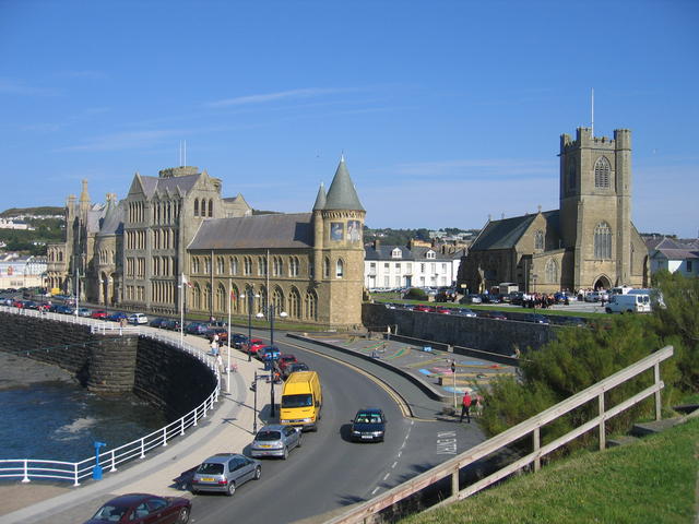 File:University College of Wales, Aberystwyth and St Michael's Church - geograph.org.uk - 243619.jpg
