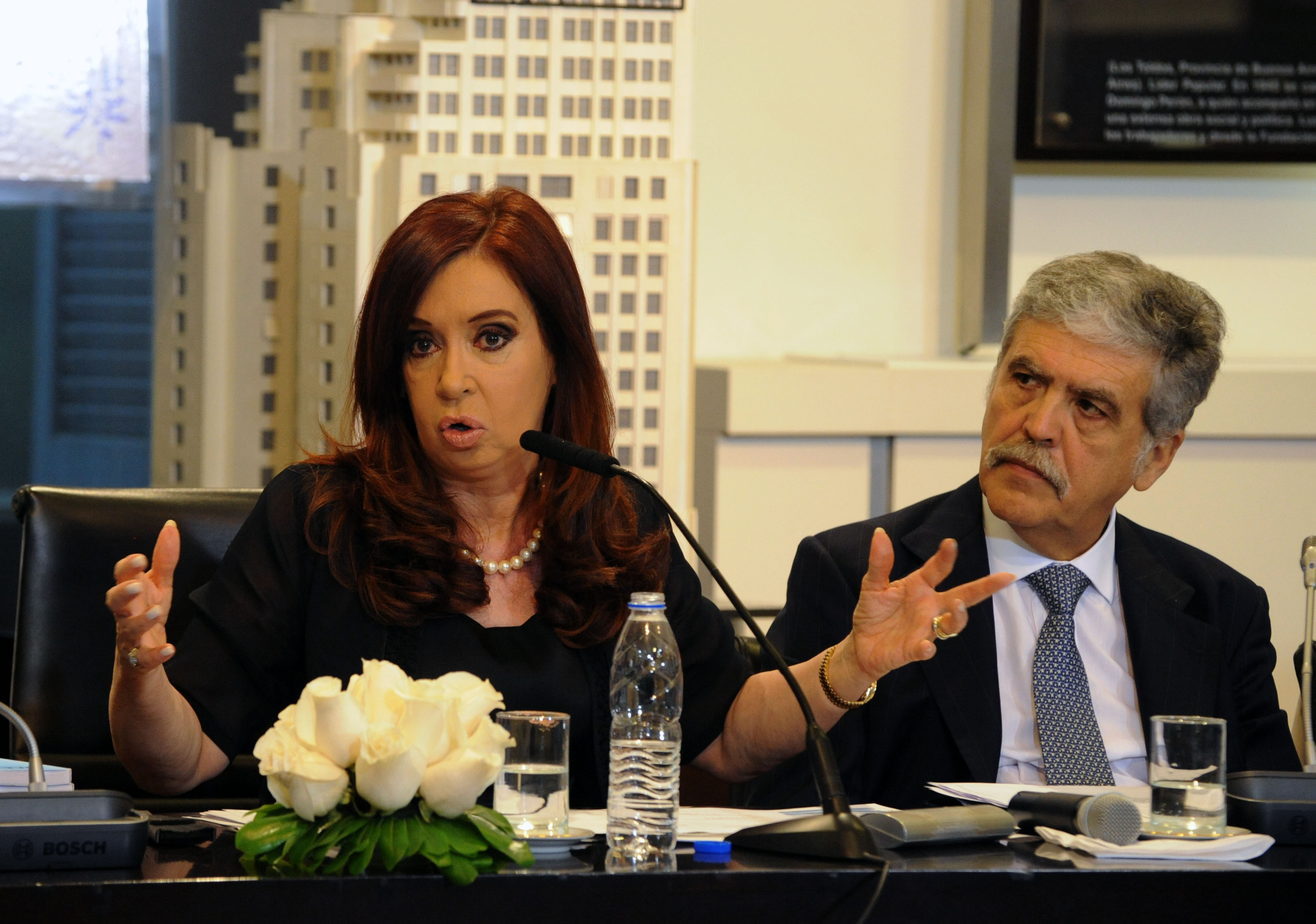 Cristina Fernández de Kirchner junto a de Vido en 2012.