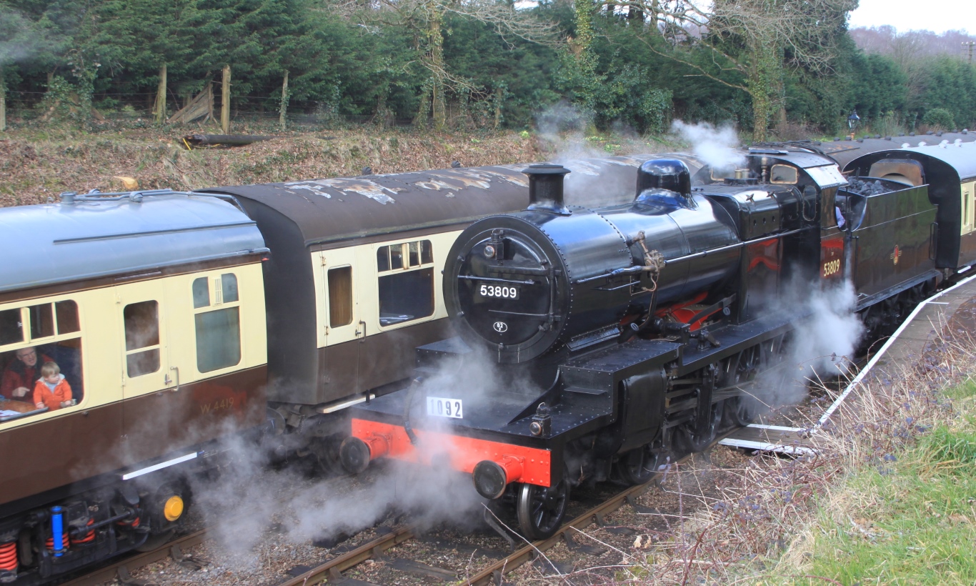 Pick up train. Up Train. West Somerset Railway Stations. Checked up Train.