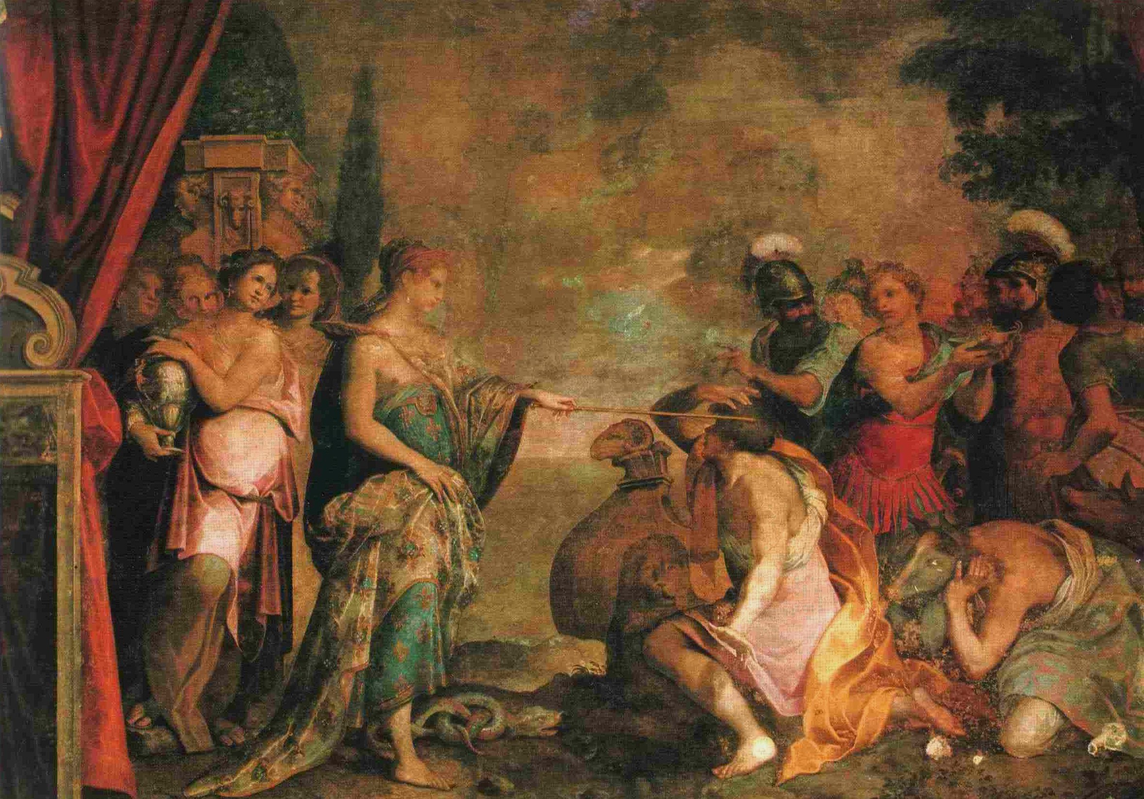Circe restituisce la forma umana ai compagni di Ulisse. Giovanni Battista Trotti