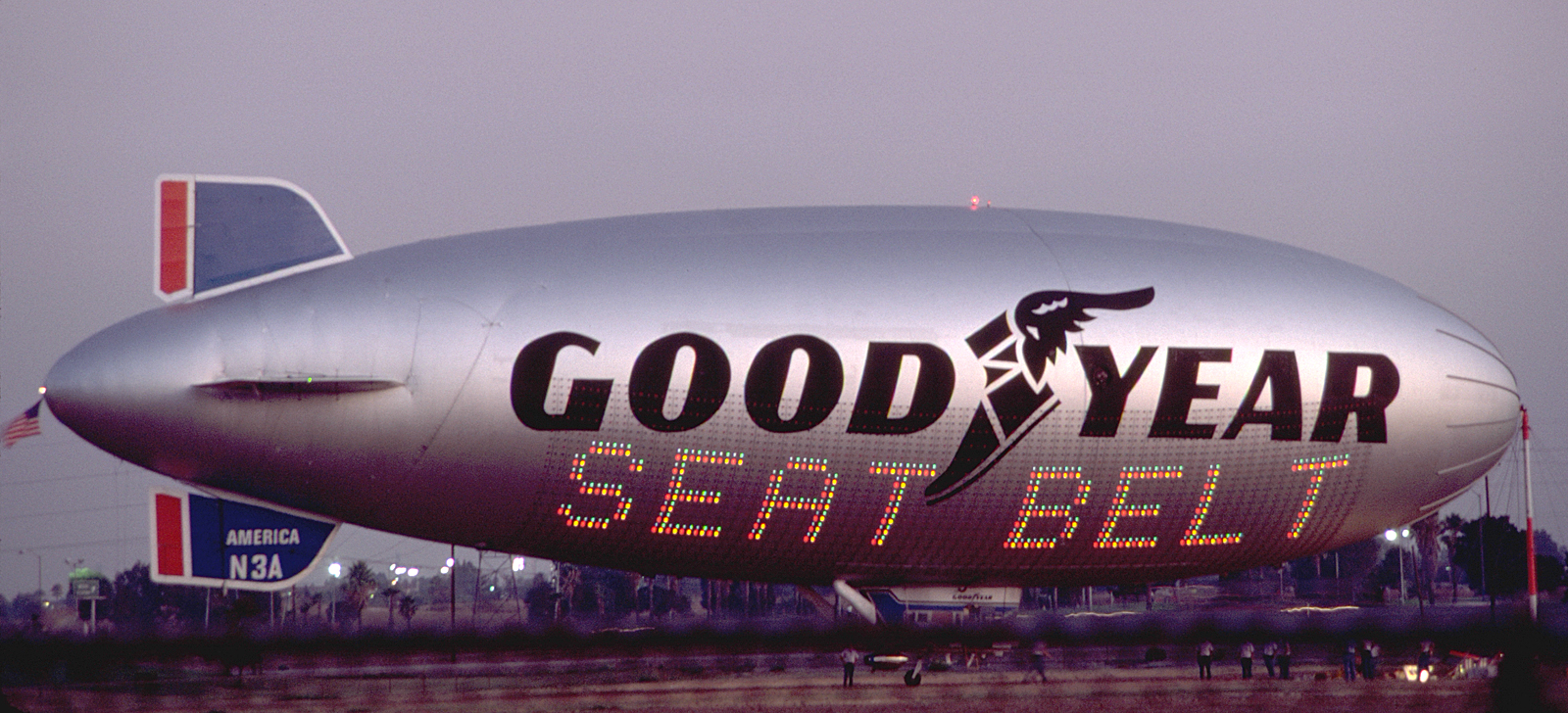 Goodyear Blimp - She is one of the most beloved by our fans here on  Facebook! GZ-19A Mayflower N38A, circa 1970s The last of the GZ-19A series  airships, Mayflower N38A was the