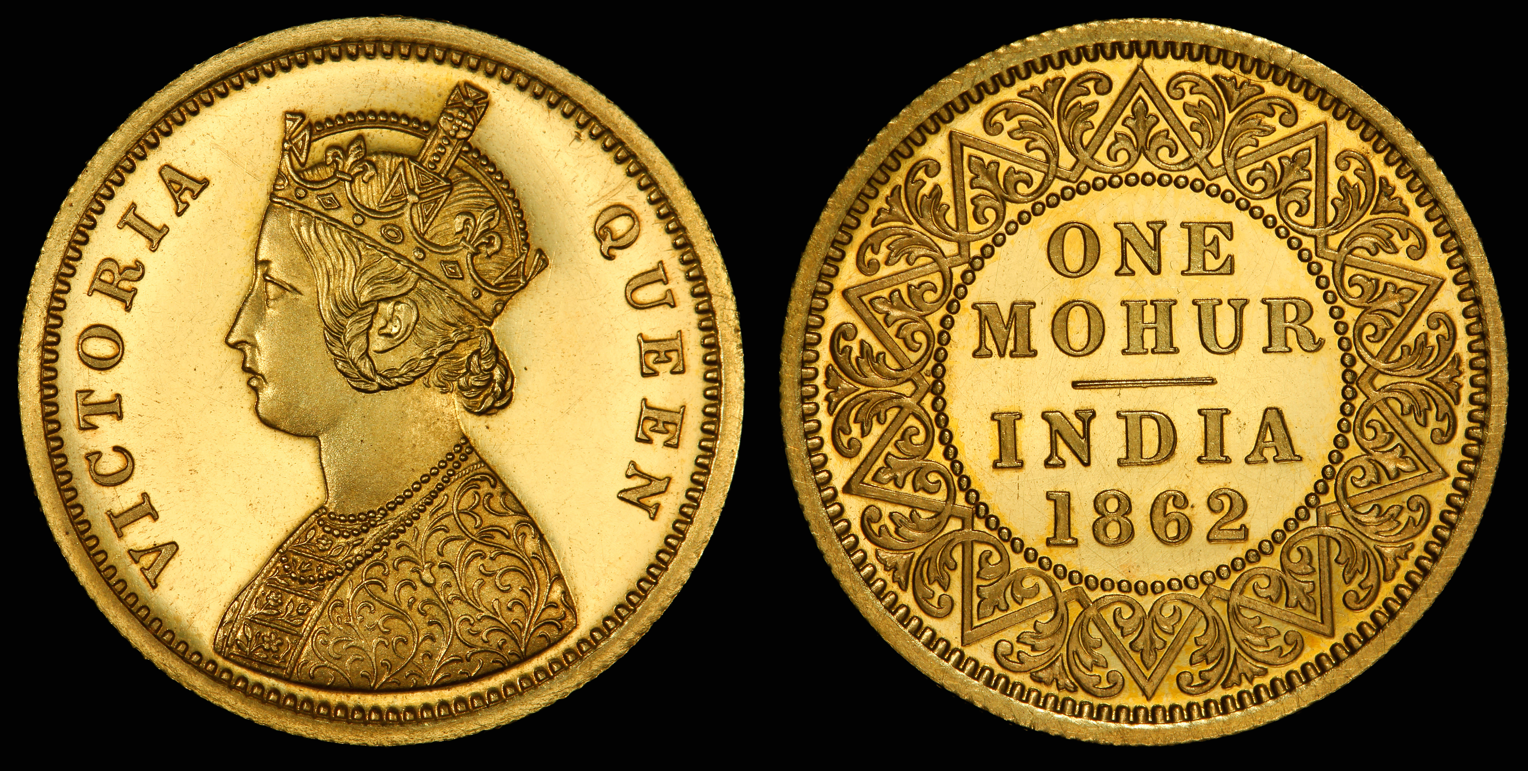 India 1862 One Mohur