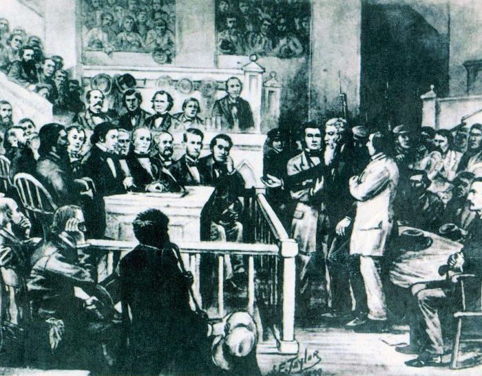 File:John Brown at his arraignment.jpg