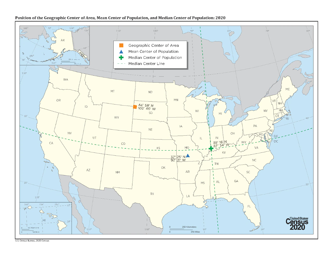 Map Of Middle United States Geographic Center Of The United States - Wikipedia