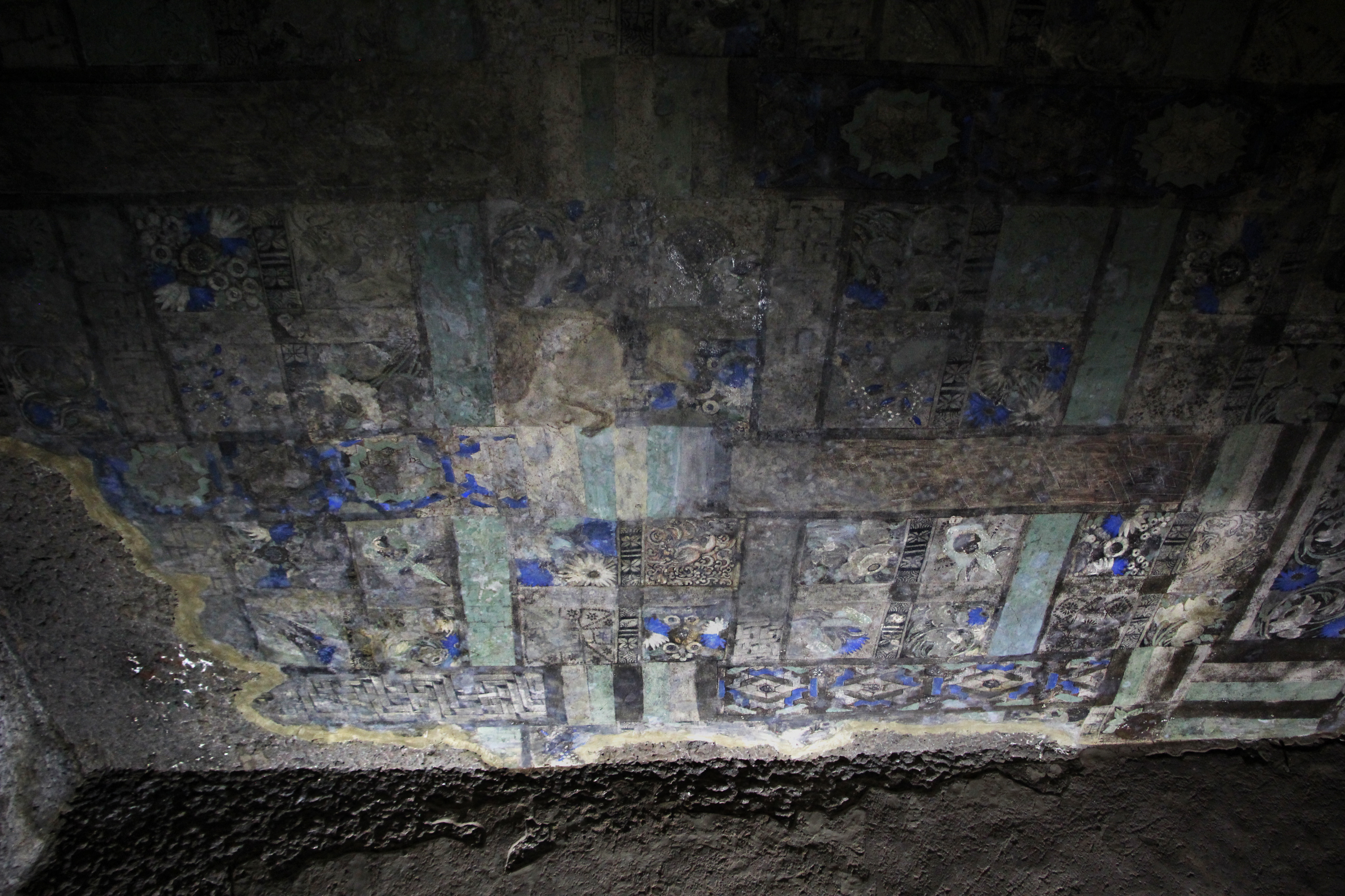 File Ajanta Grotta 21 Vihara Del 480 500 Dc Ca Interno Soffitto Decorato 07 Jpg Wikimedia Commons