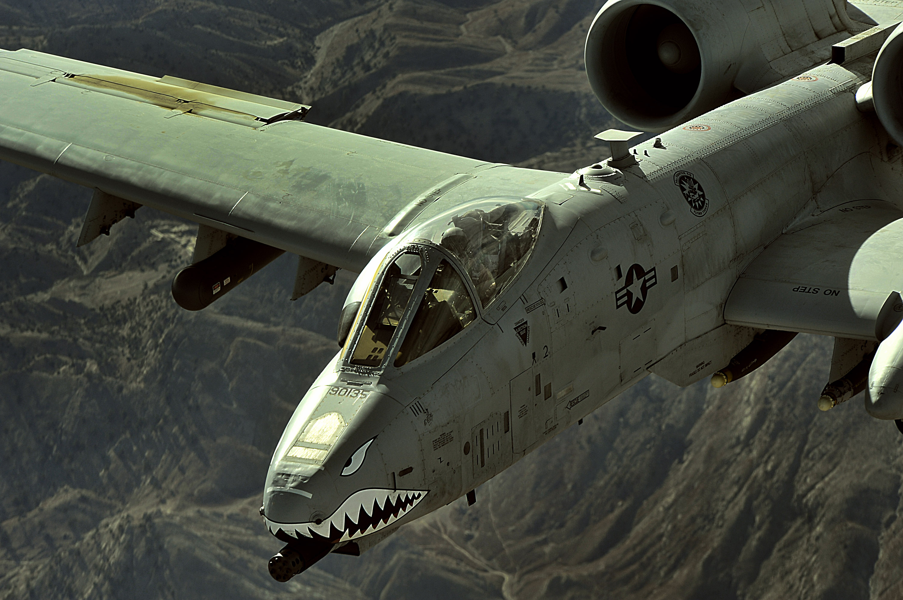 Filean A 10 Thunderbolt Ii Flies A Close Air Support Mission Over