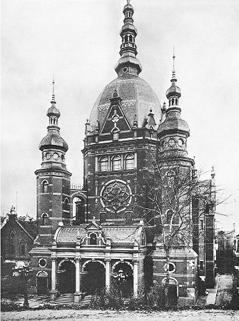 The Great Synagogue on Reitbahn Street in Danzig's Rechtstadt quarter